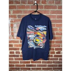 Vintage Y2k NASCAR Racing Sports Bank Of America 500 Lowes Short Sleeve Sz XL